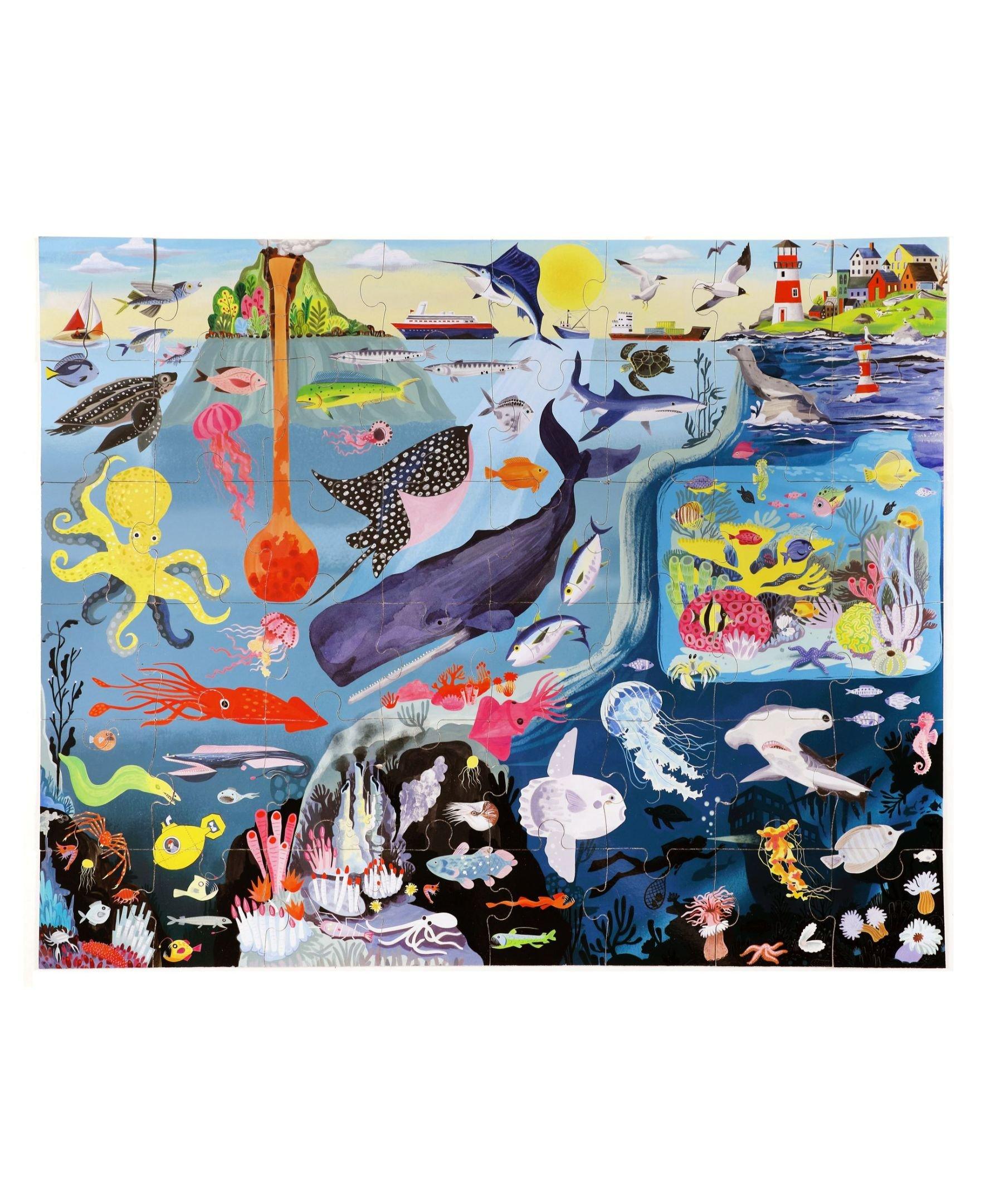 Within the Sea 48 Piece Giant Floor Jigsaw Puzzle image number 1