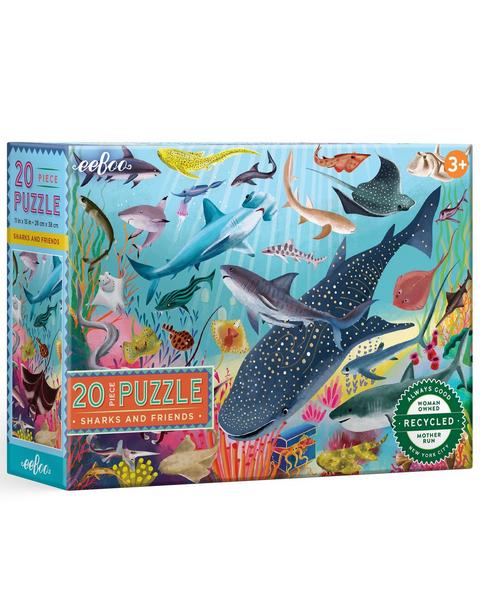 20 Piece Puzzle: Sharks & Friends