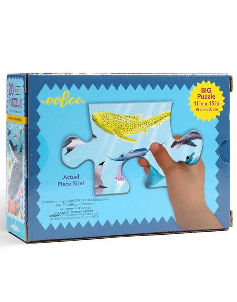 20 Piece Puzzle: Sharks & Friends