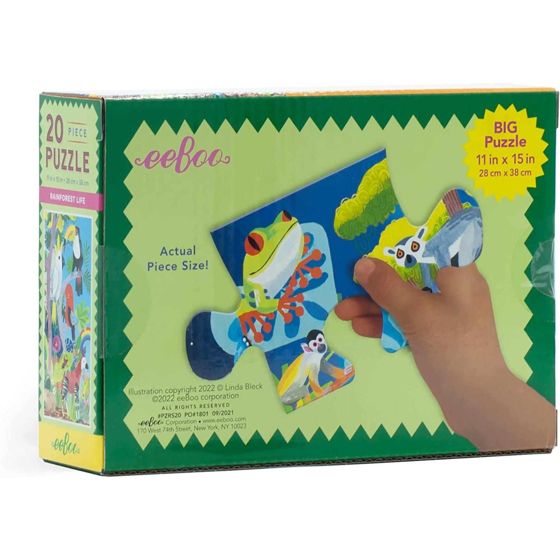 Rainforest Life 20 Piece Puzzle image number 2