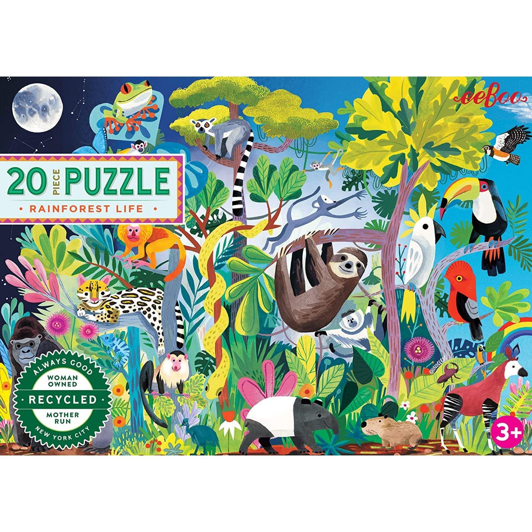 Rainforest Life 20 Piece Puzzle image number 3