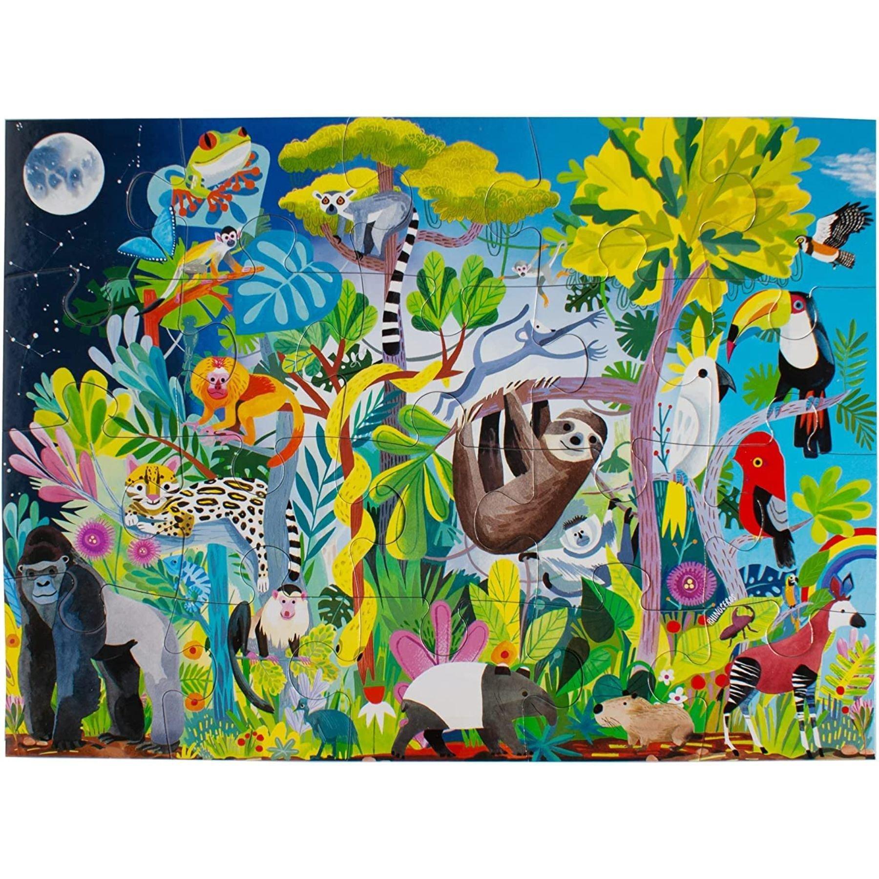 Rainforest Life 20 Piece Puzzle image number 1