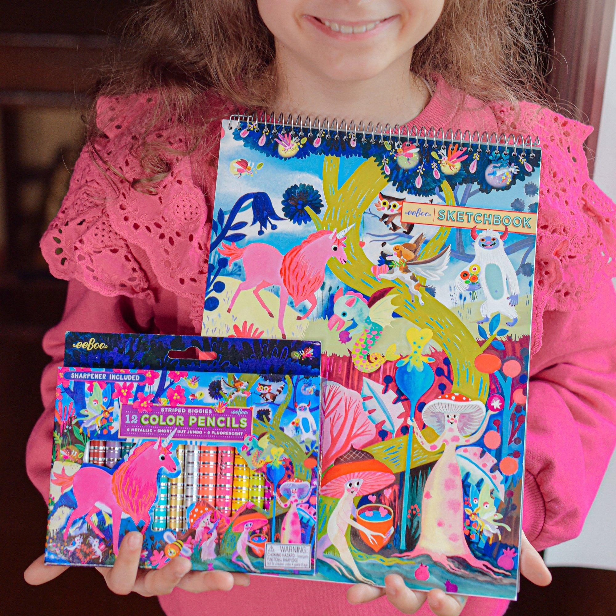 Biggies Color Pencils: Magical Creatures - 12pc image number 4