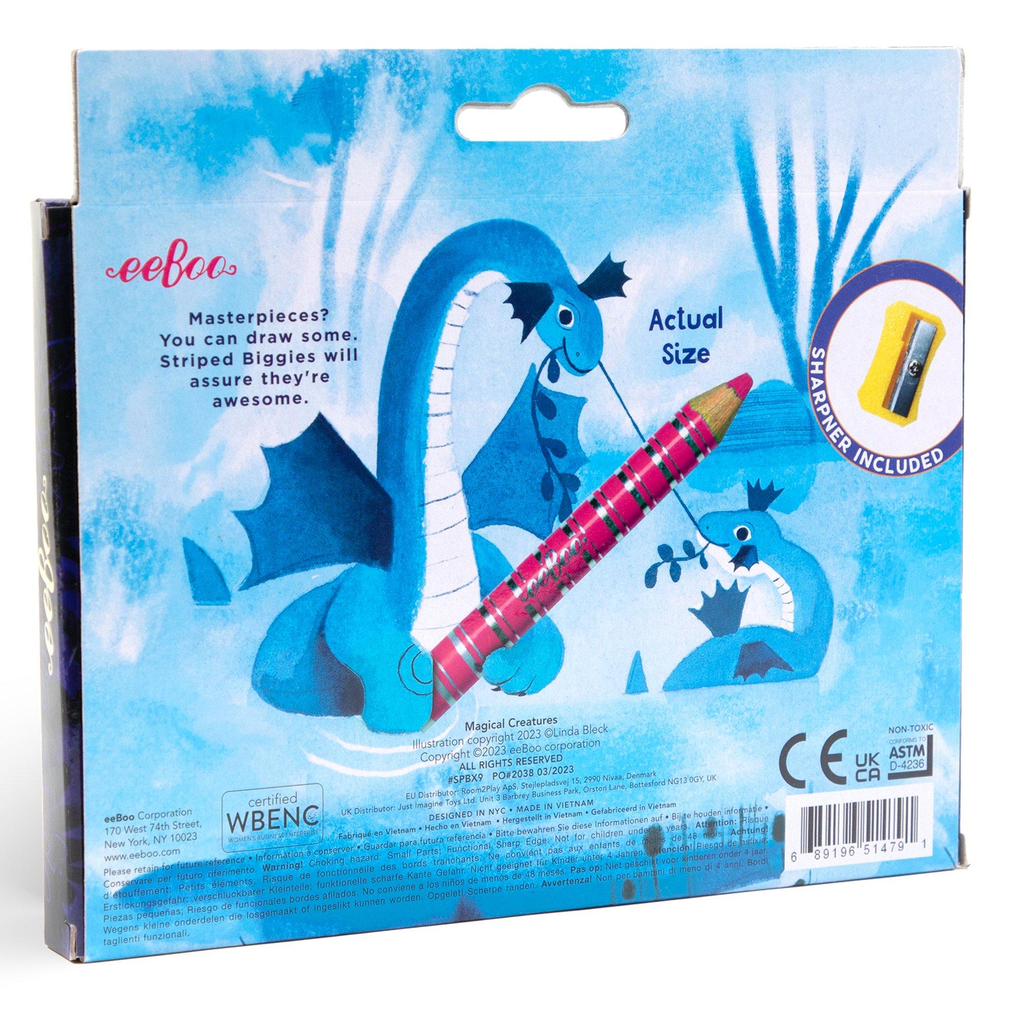 Biggies Color Pencils: Magical Creatures - 12pc image number 1