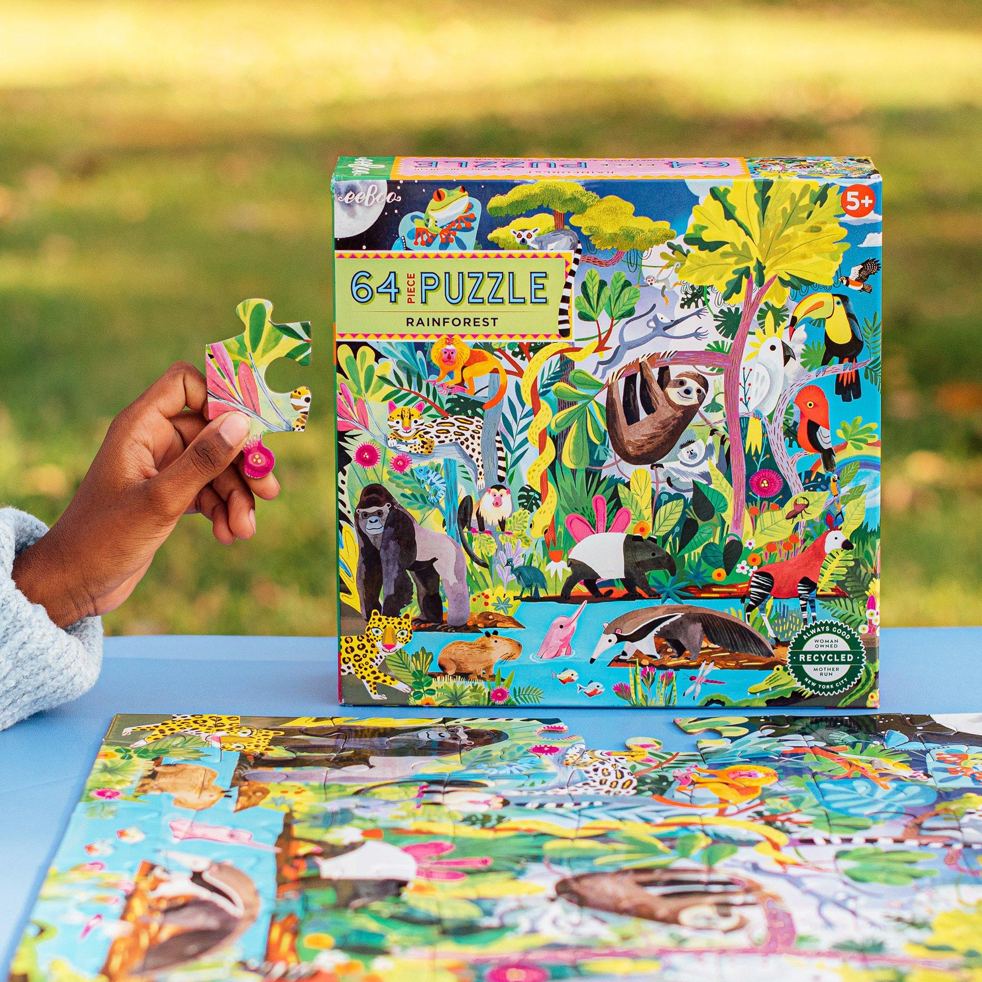 64 Piece Puzzle: Rainforest image number 4