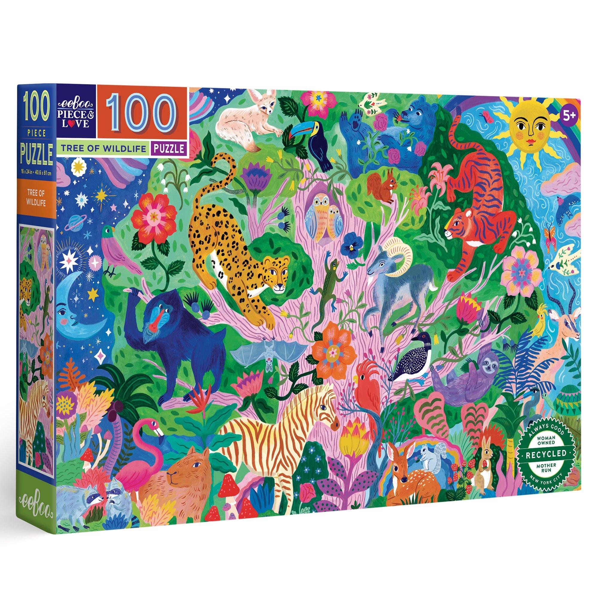 100 Piece Puzzle: Tree of Wildlife