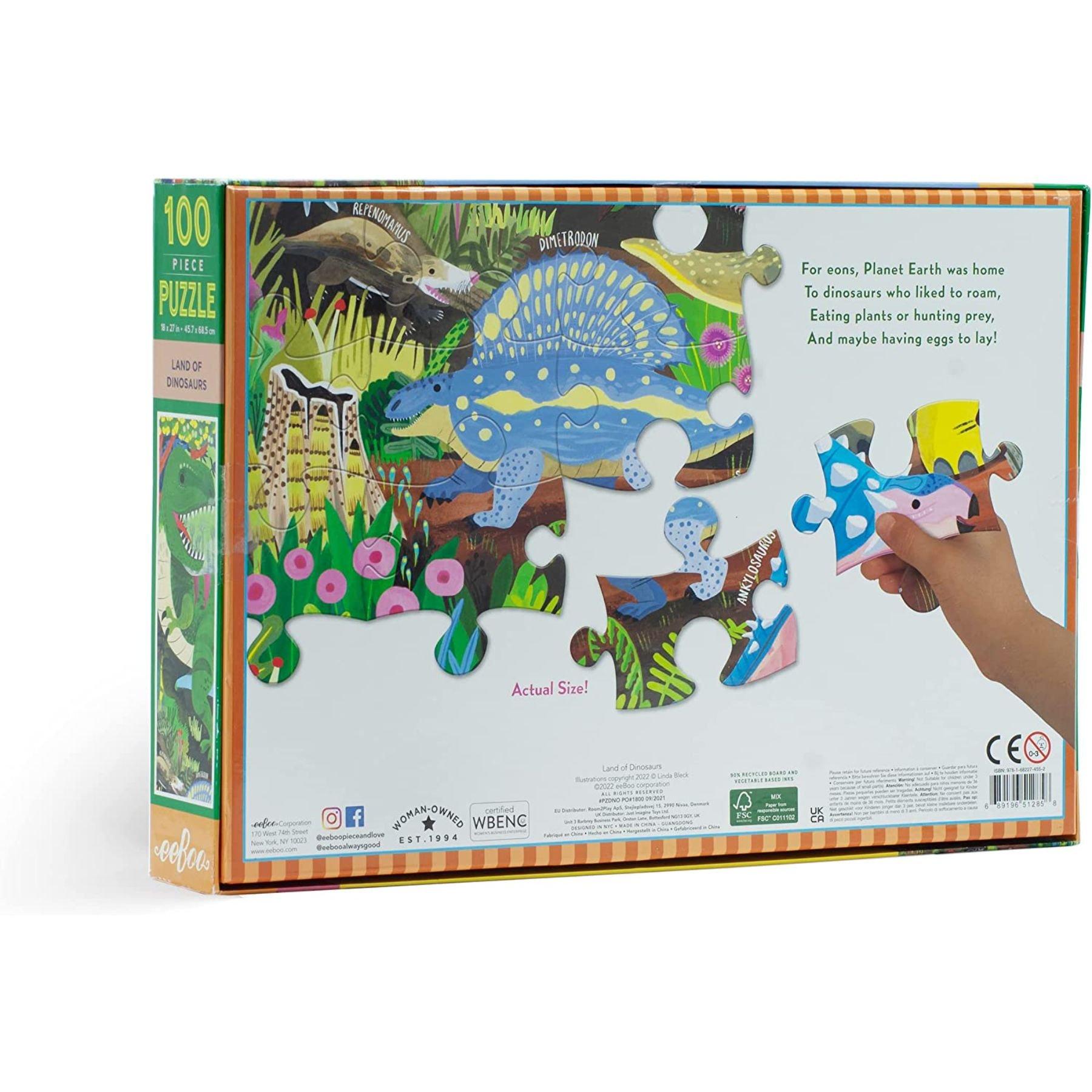 Land of Dinosaurs - 100 Piece Puzzle image number 2