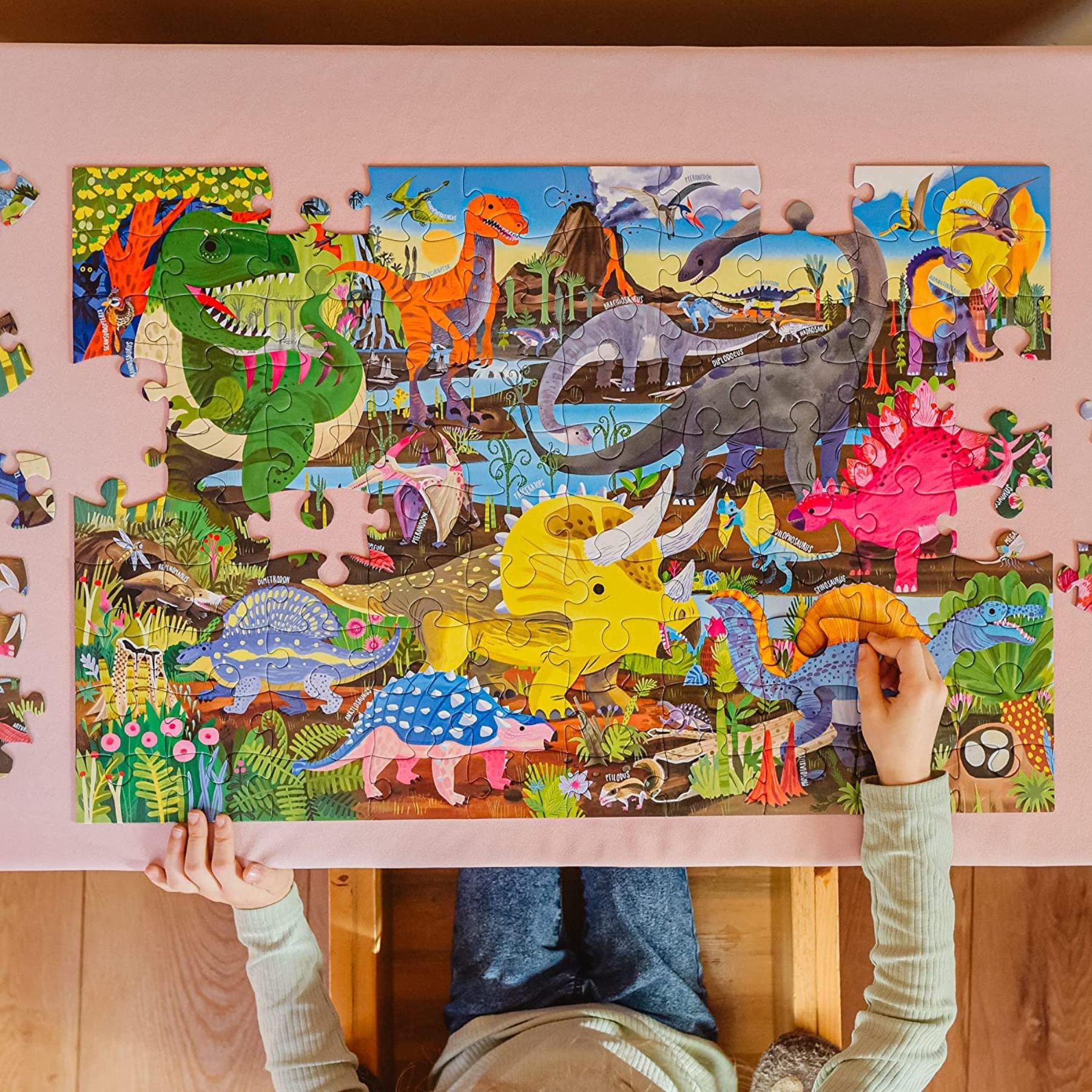 Land of Dinosaurs - 100 Piece Puzzle image number 3