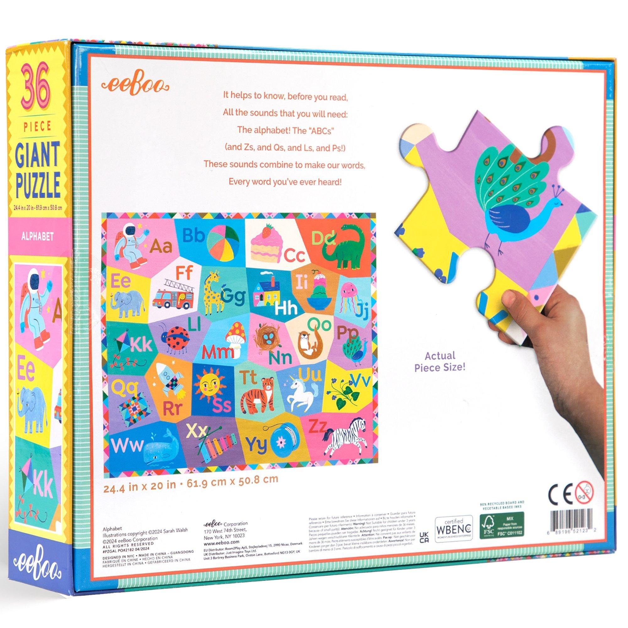 Alphabet 36 Piece Giant Puzzle image number 1