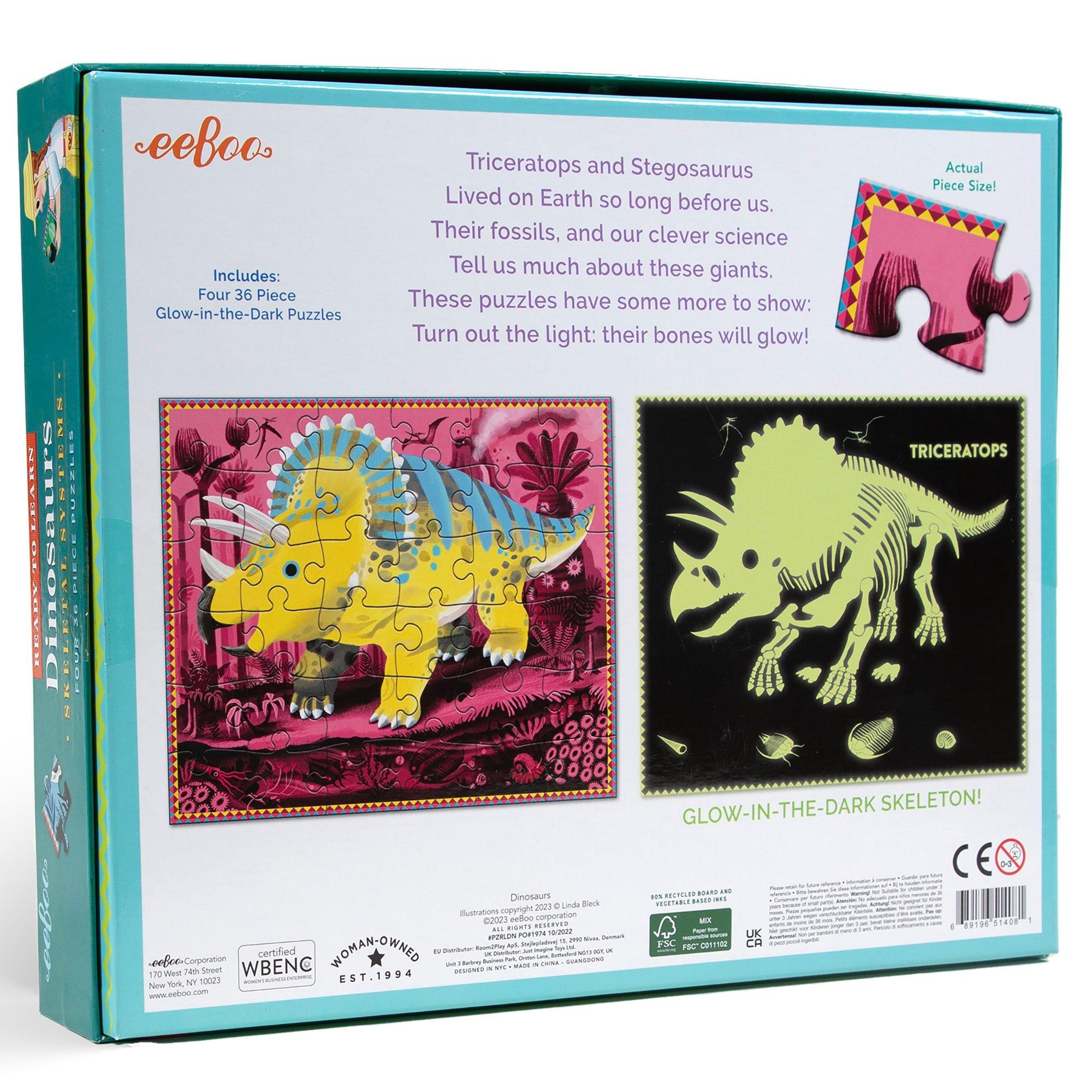 Dinosaurs Ready to Learn 36 Piece 4 Puzzle Set image number 1