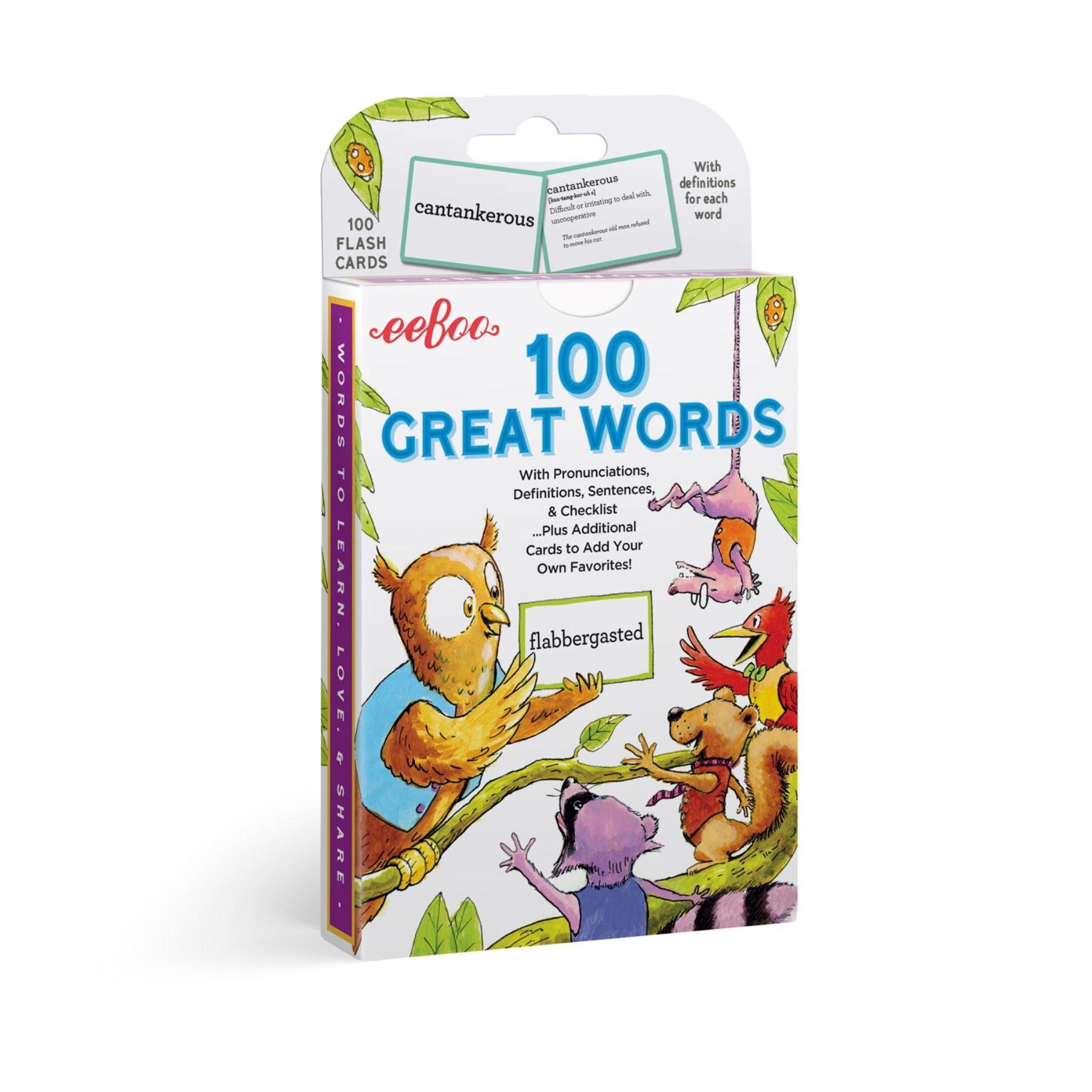 100 Great Words Flash Cards