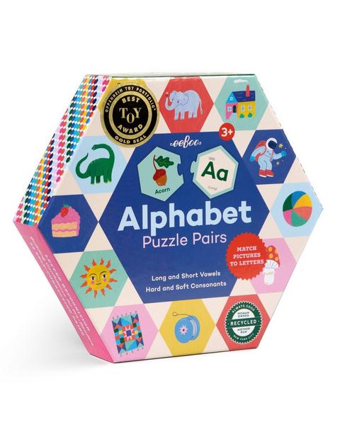 Hexagon Puzzle Pairs: Alphabet