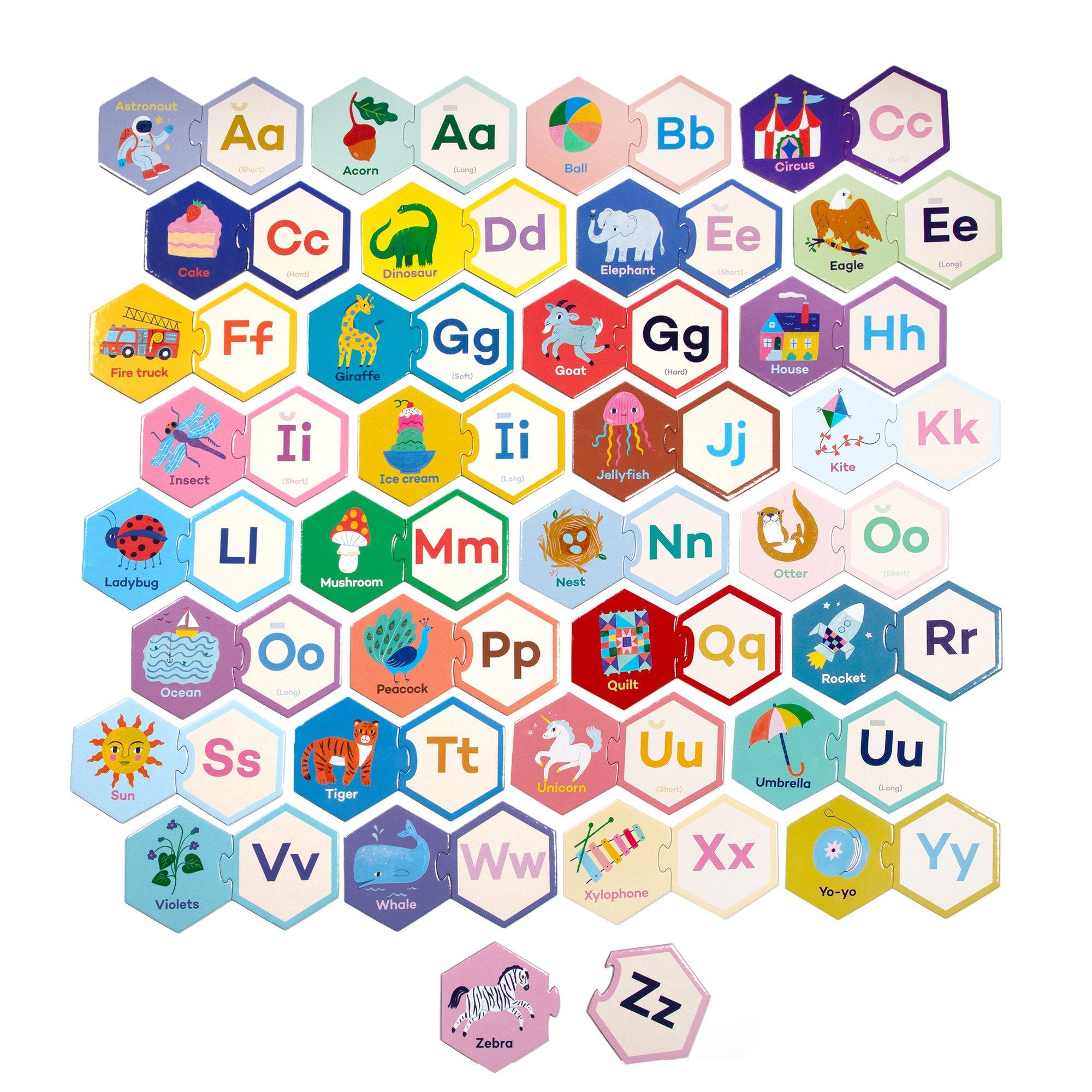 Hexagon Puzzle Pairs: Alphabet image number 2