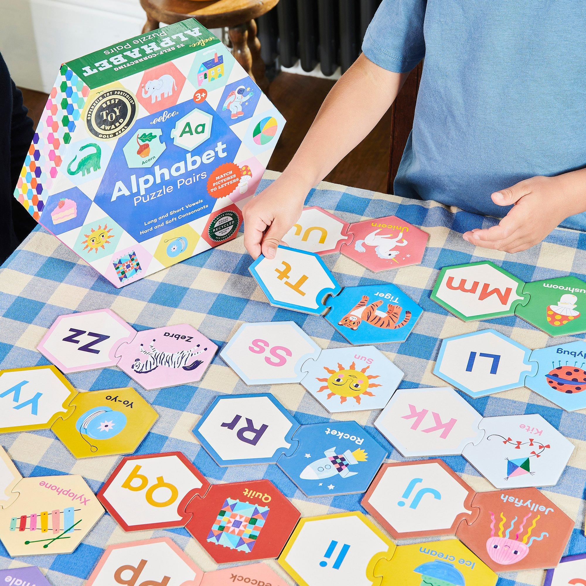 Hexagon Puzzle Pairs: Alphabet image number 3