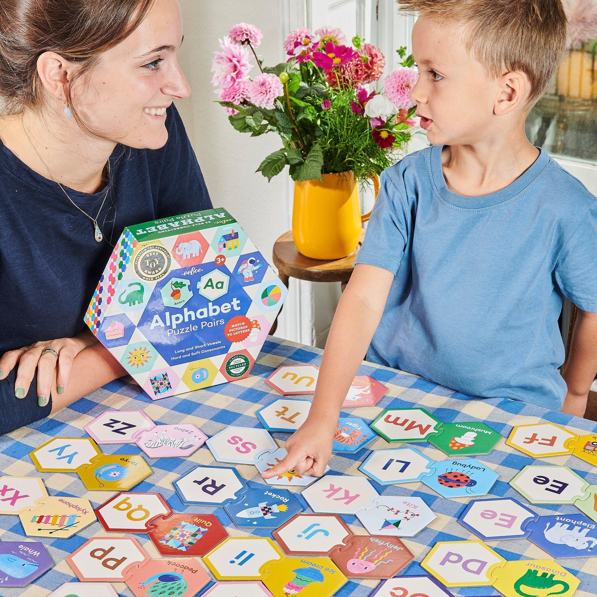 Hexagon Puzzle Pairs: Alphabet image number 4