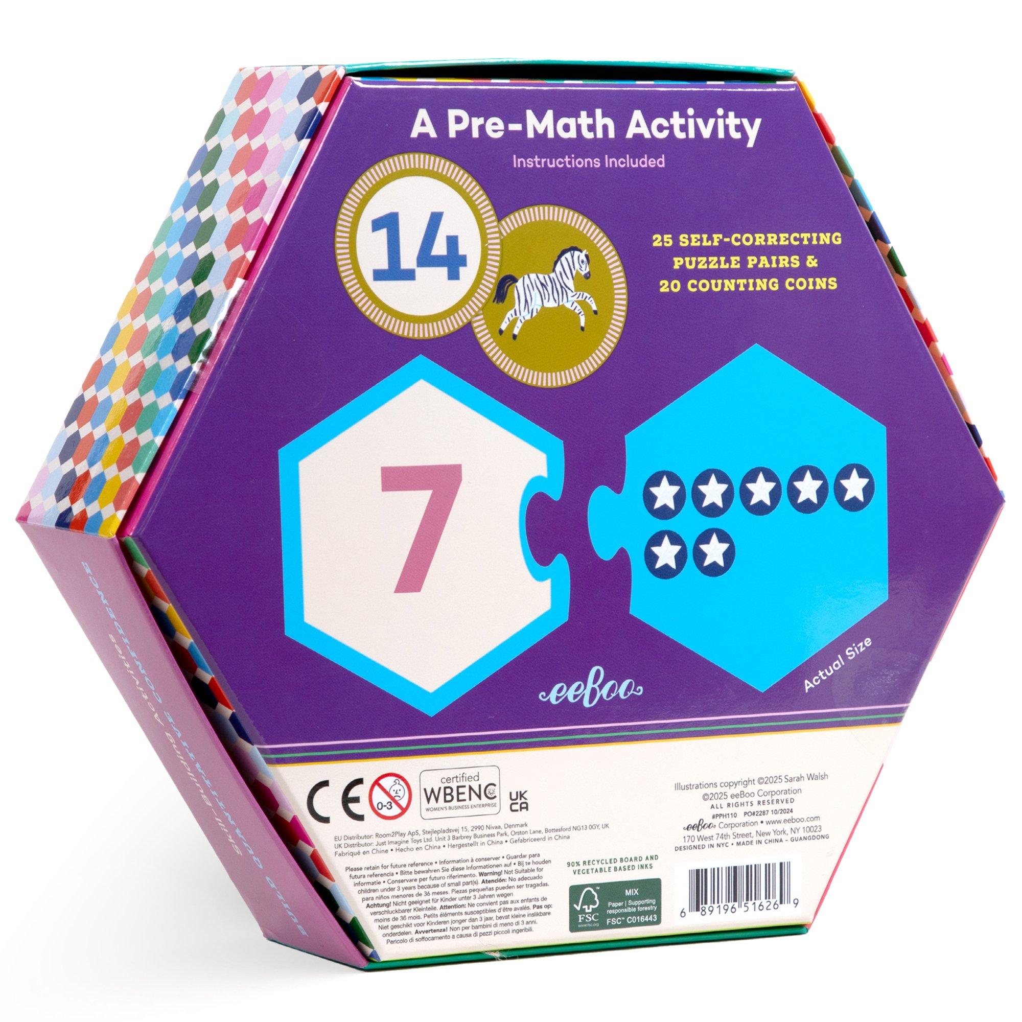 Hexagon Puzzle Pairs: Numbers image number 1