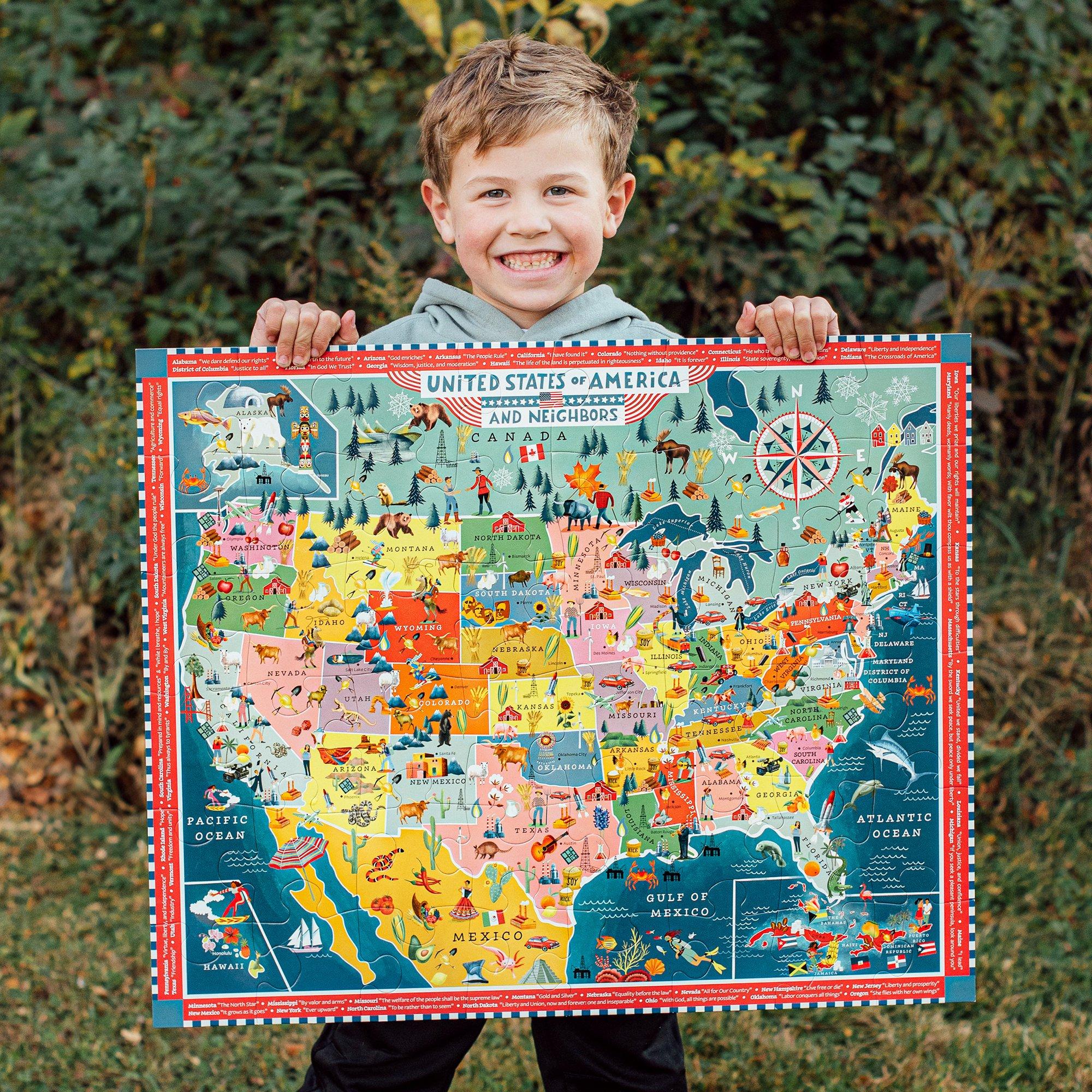 Giant Puzzle: USA Map - 48 Piece image number 4