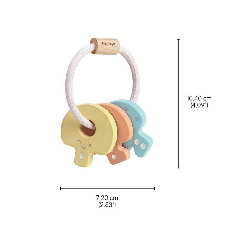 Baby Key Rattle - Pastel image number 2