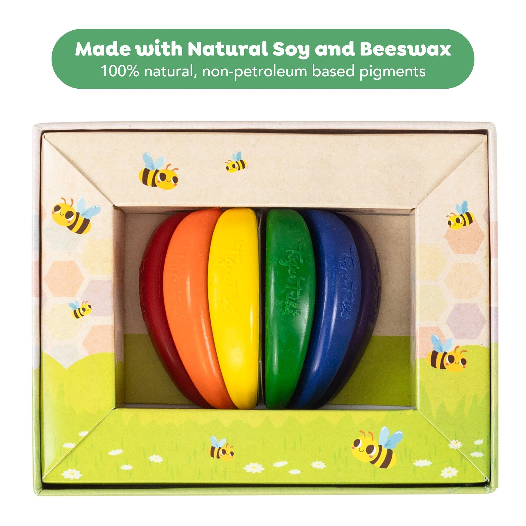 Eco Crayons (Set of 6 Rainbow Crayons) image number 1