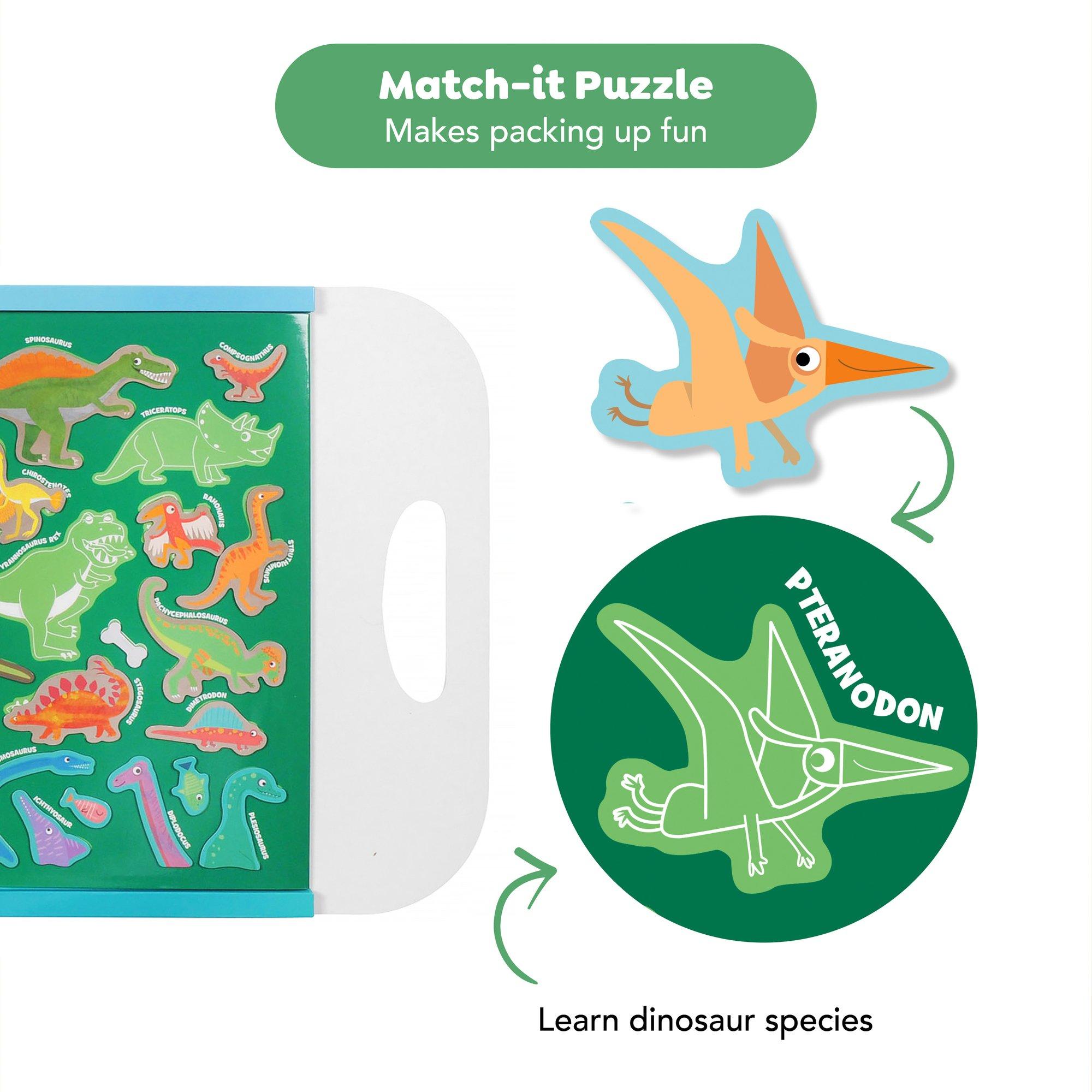 Magna Carry Magnetic Play Scene: Dino World image number 3