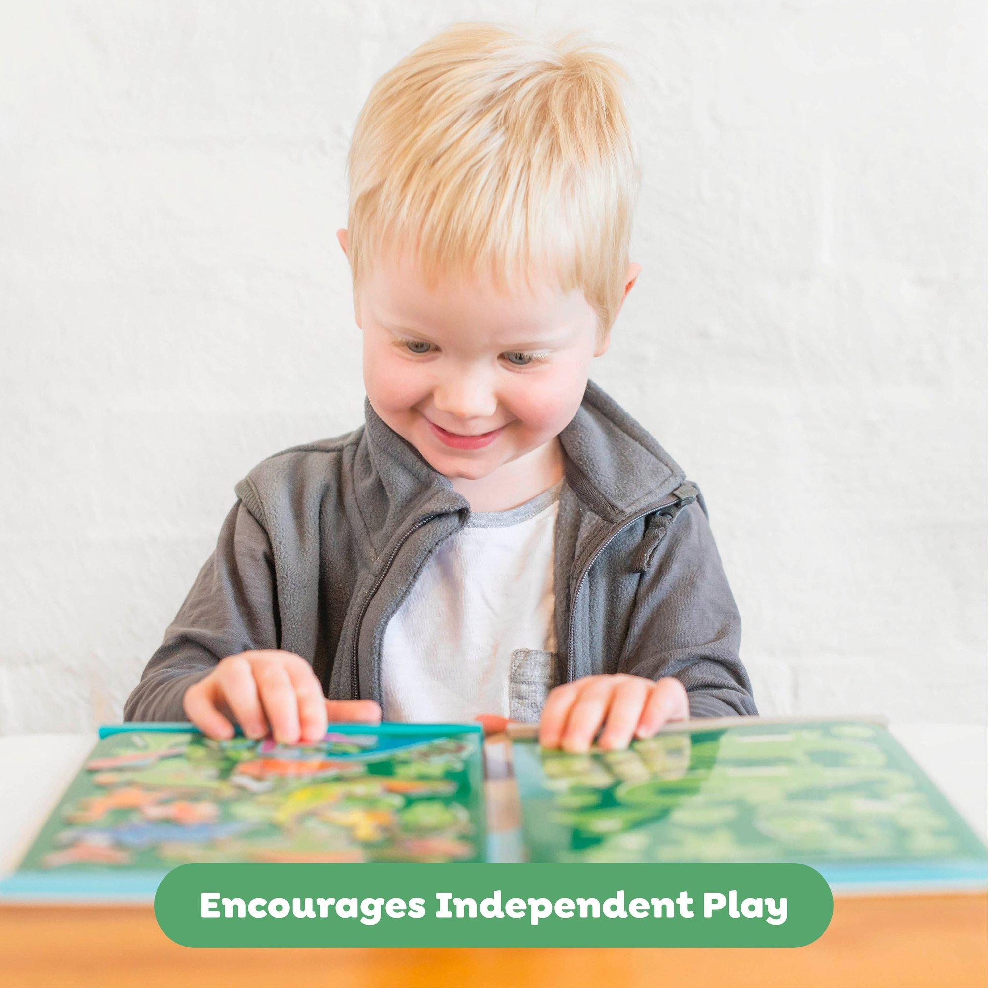 Magna Carry Magnetic Play Scene: Dino World image number 4