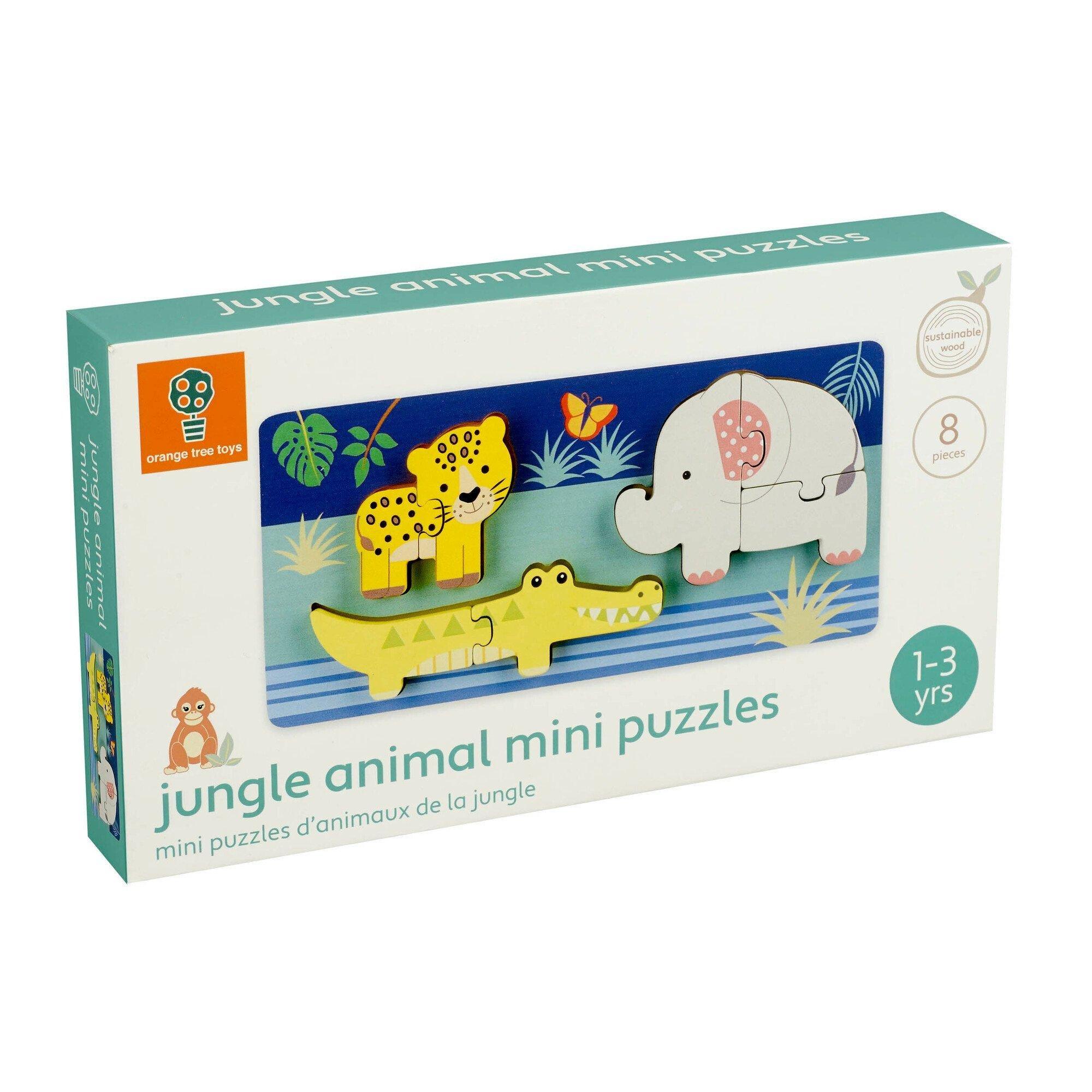 Jungle Animals: Mini Wooden Puzzle (7 Pieces) image number 2