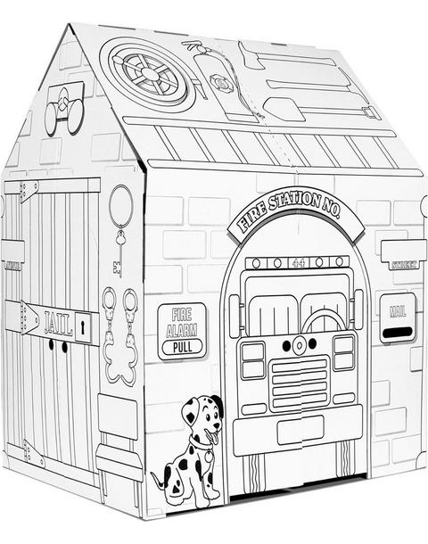 Coloring House - Police and Fire Station
