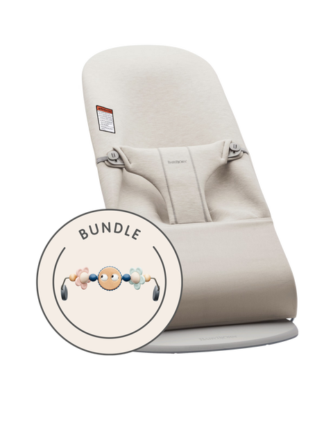 Baby Bouncer Bliss Bundle: 3D Jersey | Light Beige