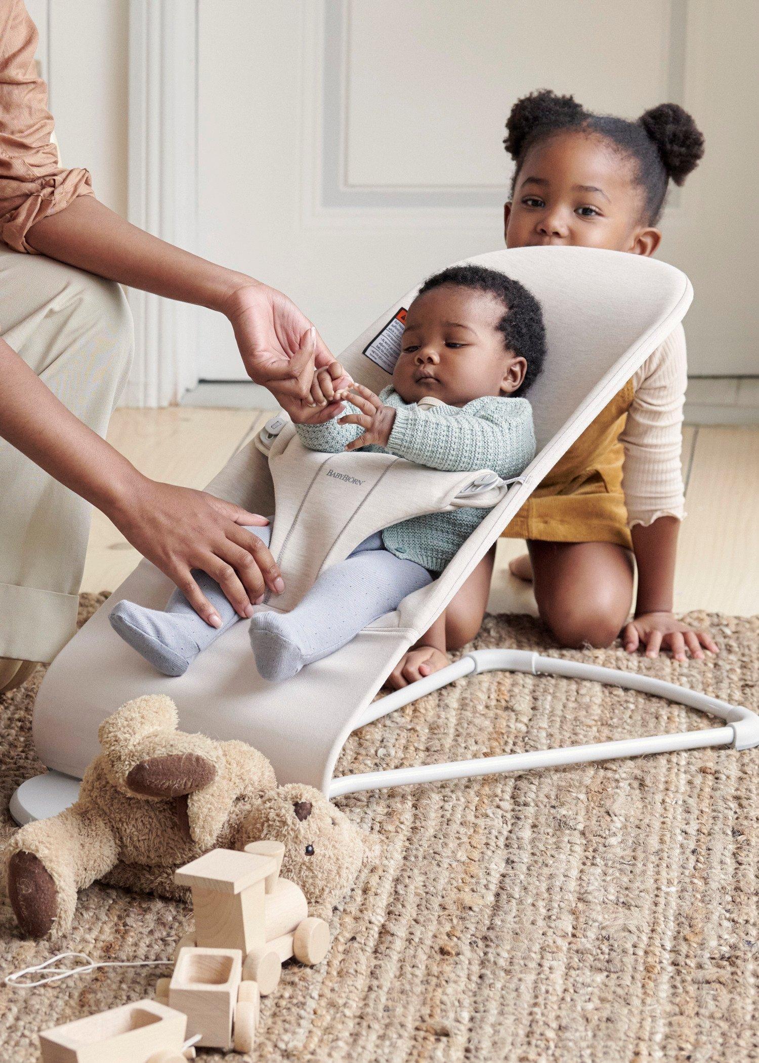 Baby Bouncer Bliss Bundle: 3D Jersey | Light Beige image number 1