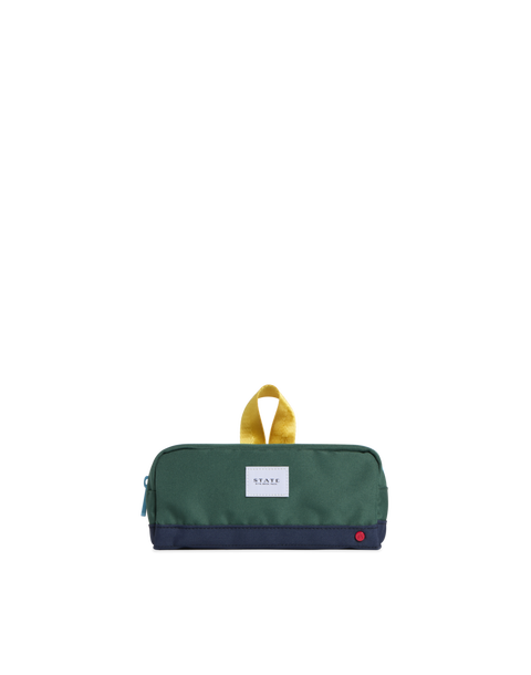 Clinton Pencil Cases | Green/Navy
