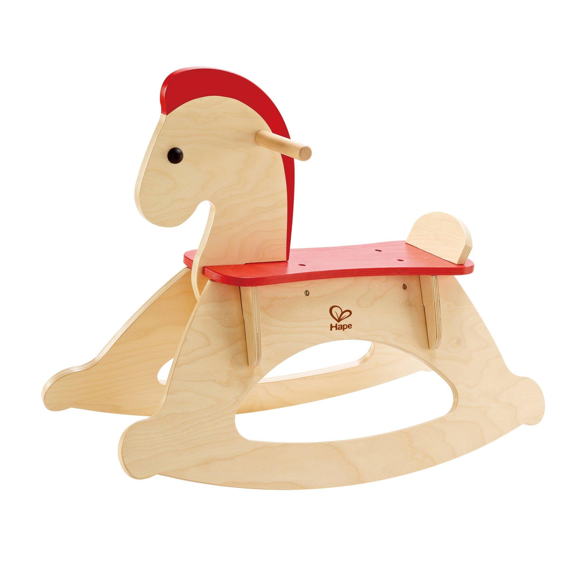 Rock & Ride: Wooden Rocking Horse - Beige