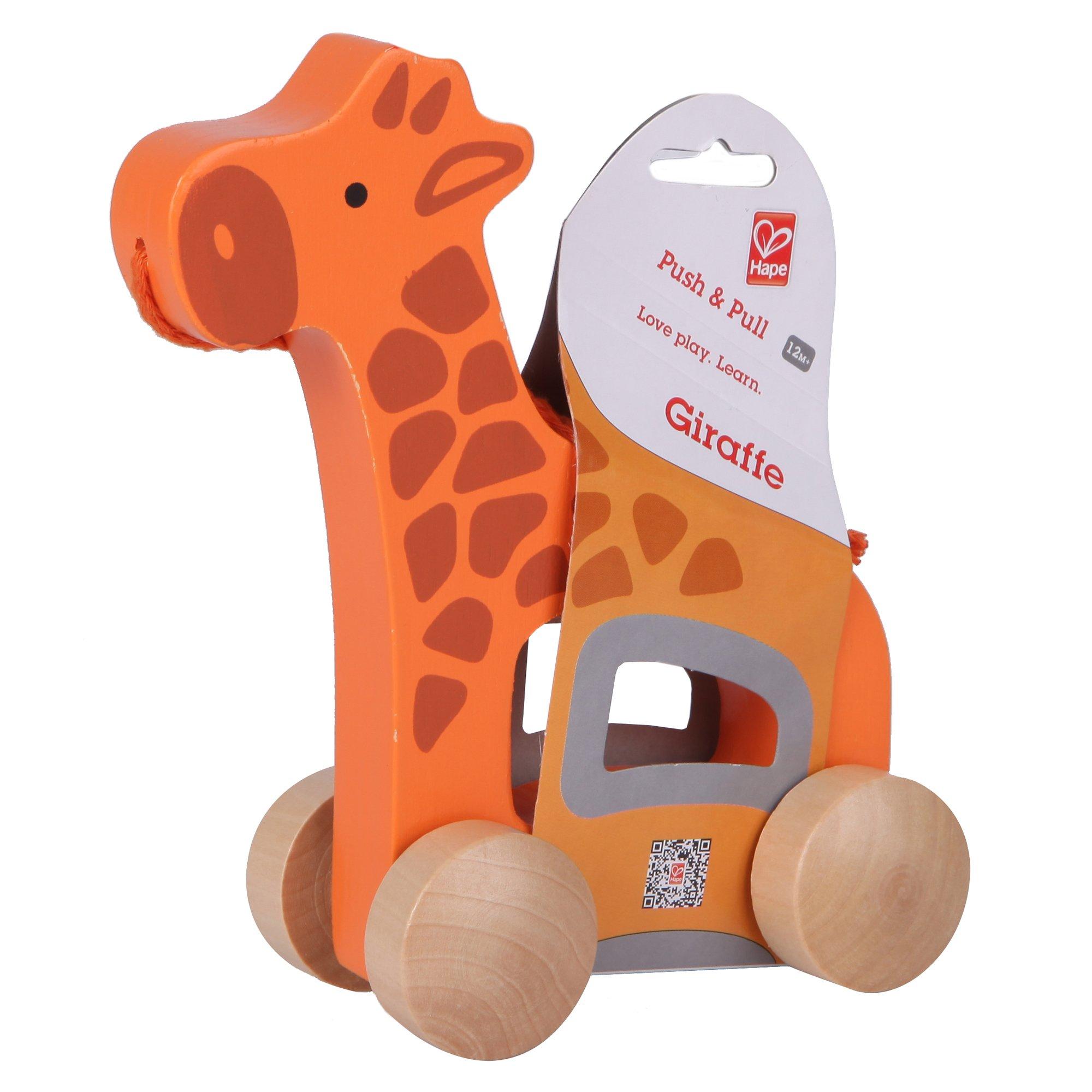 Giraffe Pull Along Toy: Orange image number 1