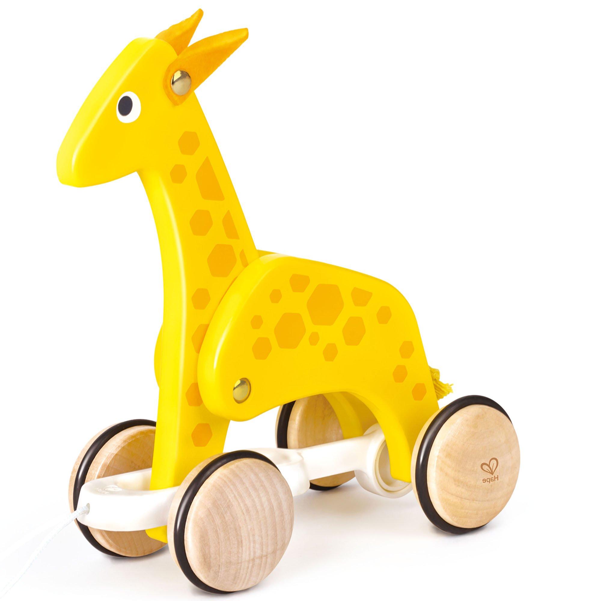 Giraffe Pull Along Toy: Yellow image number 0