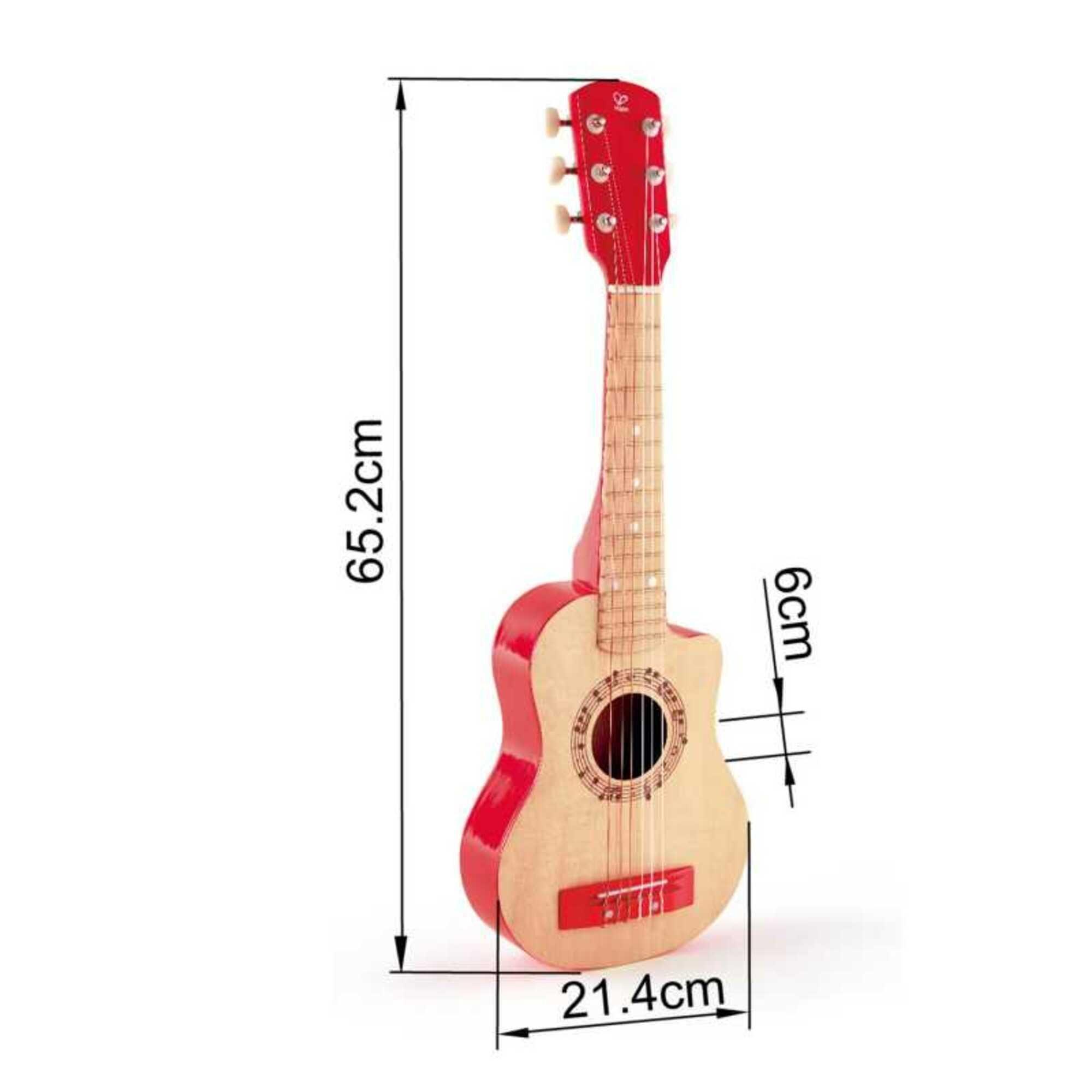 Wooden Instrument: First Musical Guitar - Red Flame image number 1