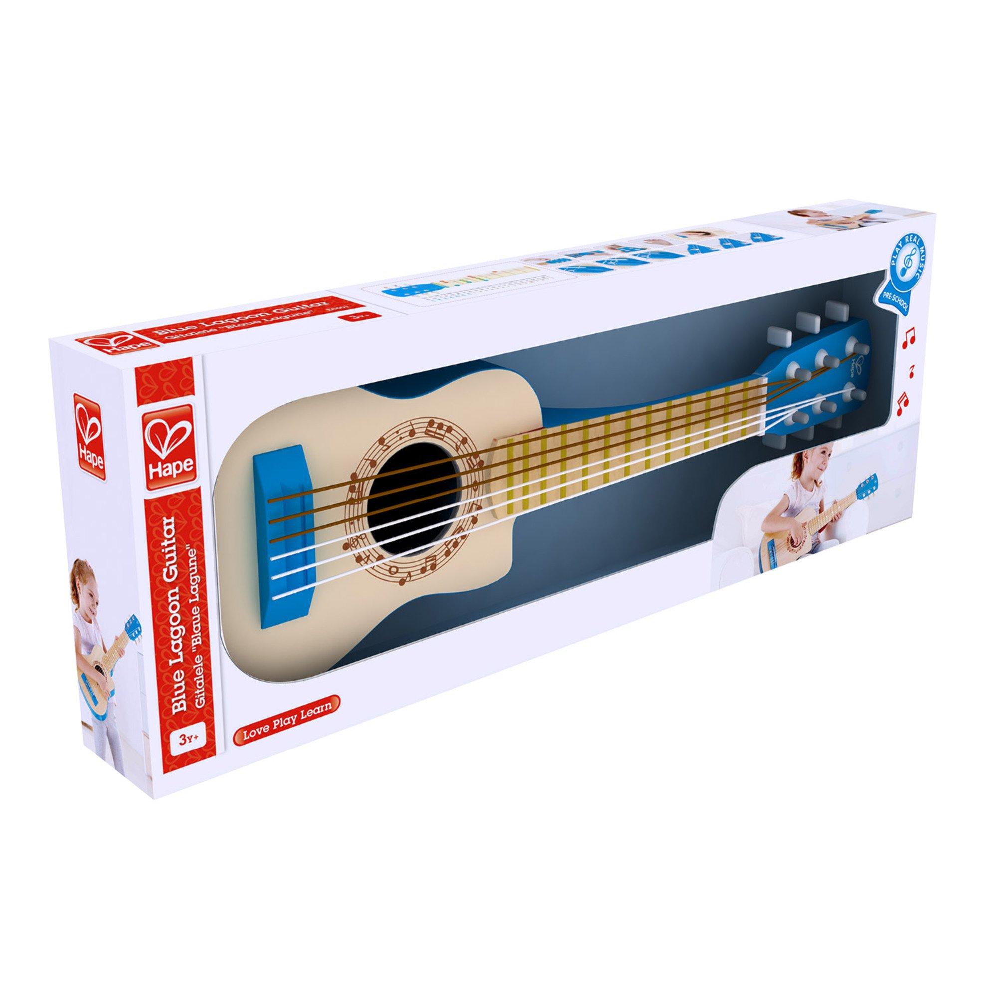 Wooden Instrument: First Musical Guitar - Blue Lagoon image number 3