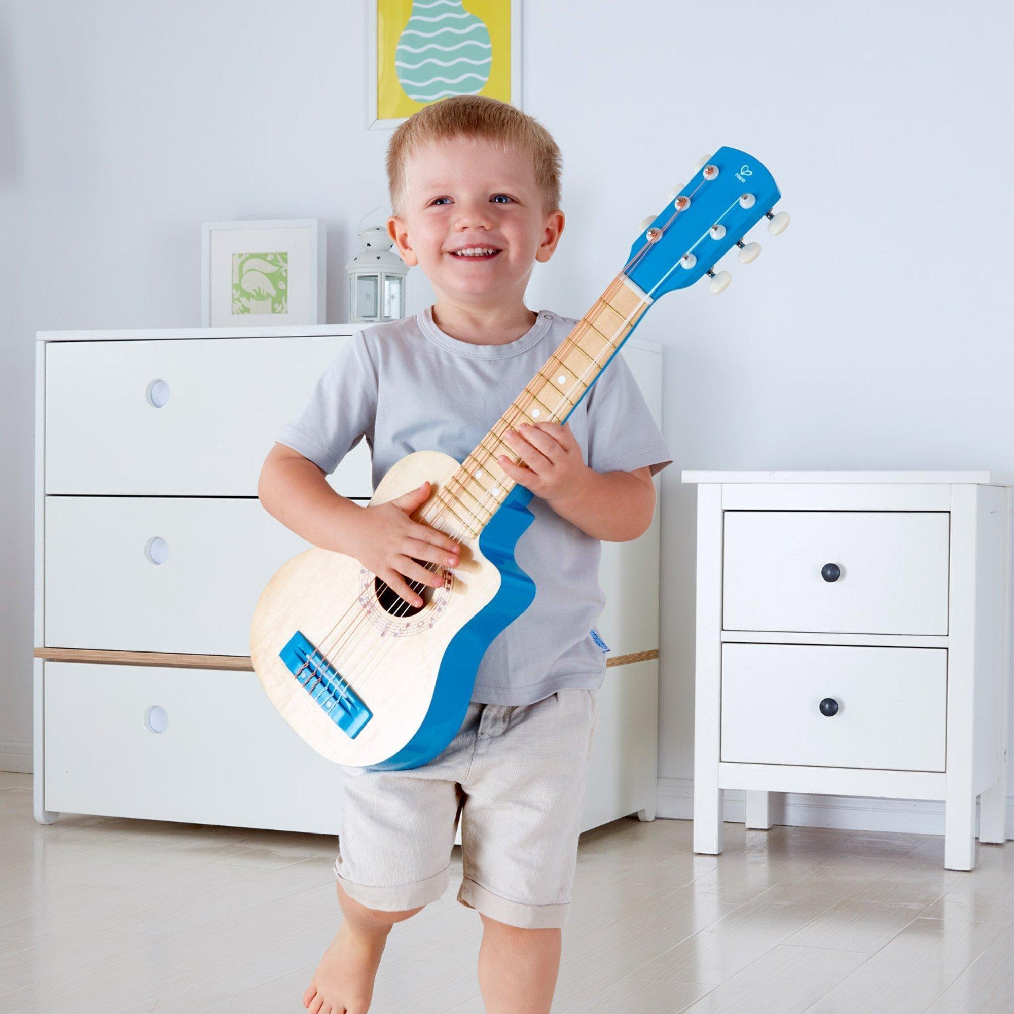 Wooden Instrument: First Musical Guitar - Blue Lagoon image number 4