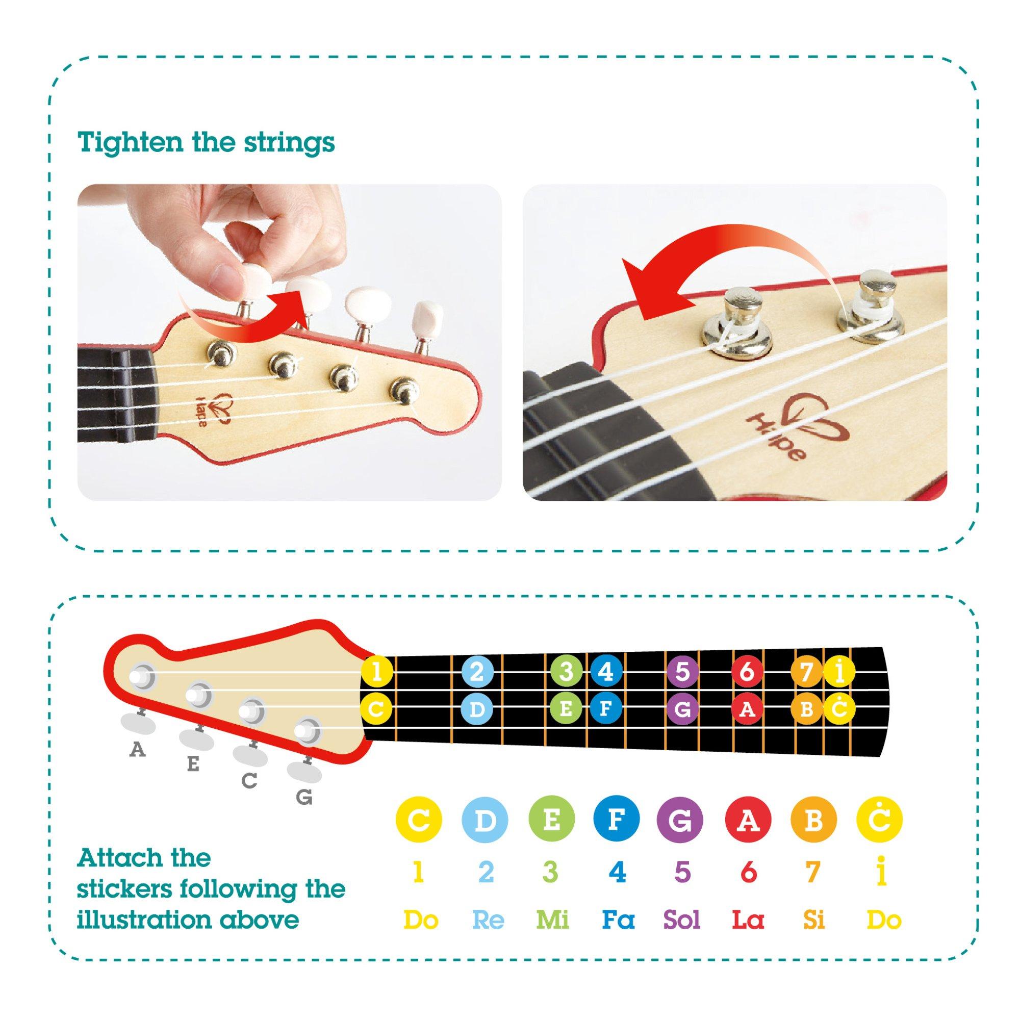 Learn With Lights: Electronic Ukulele - Red image number 3