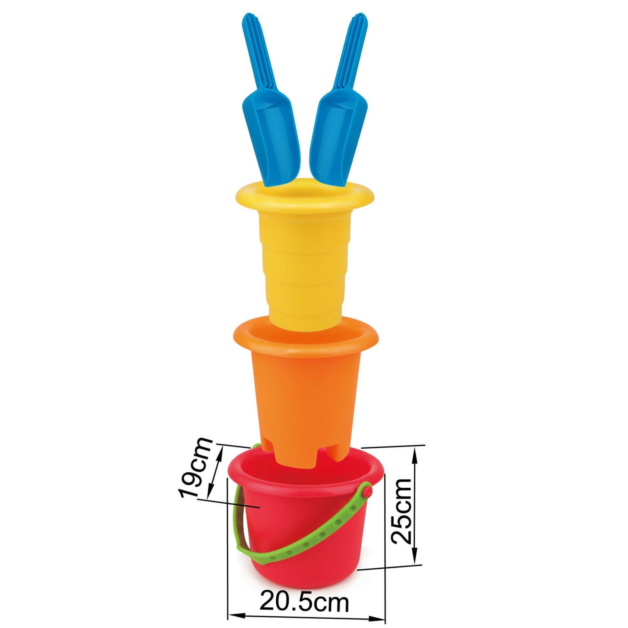 5-In-1 Beach Set - Buckets & Shovels image number 1