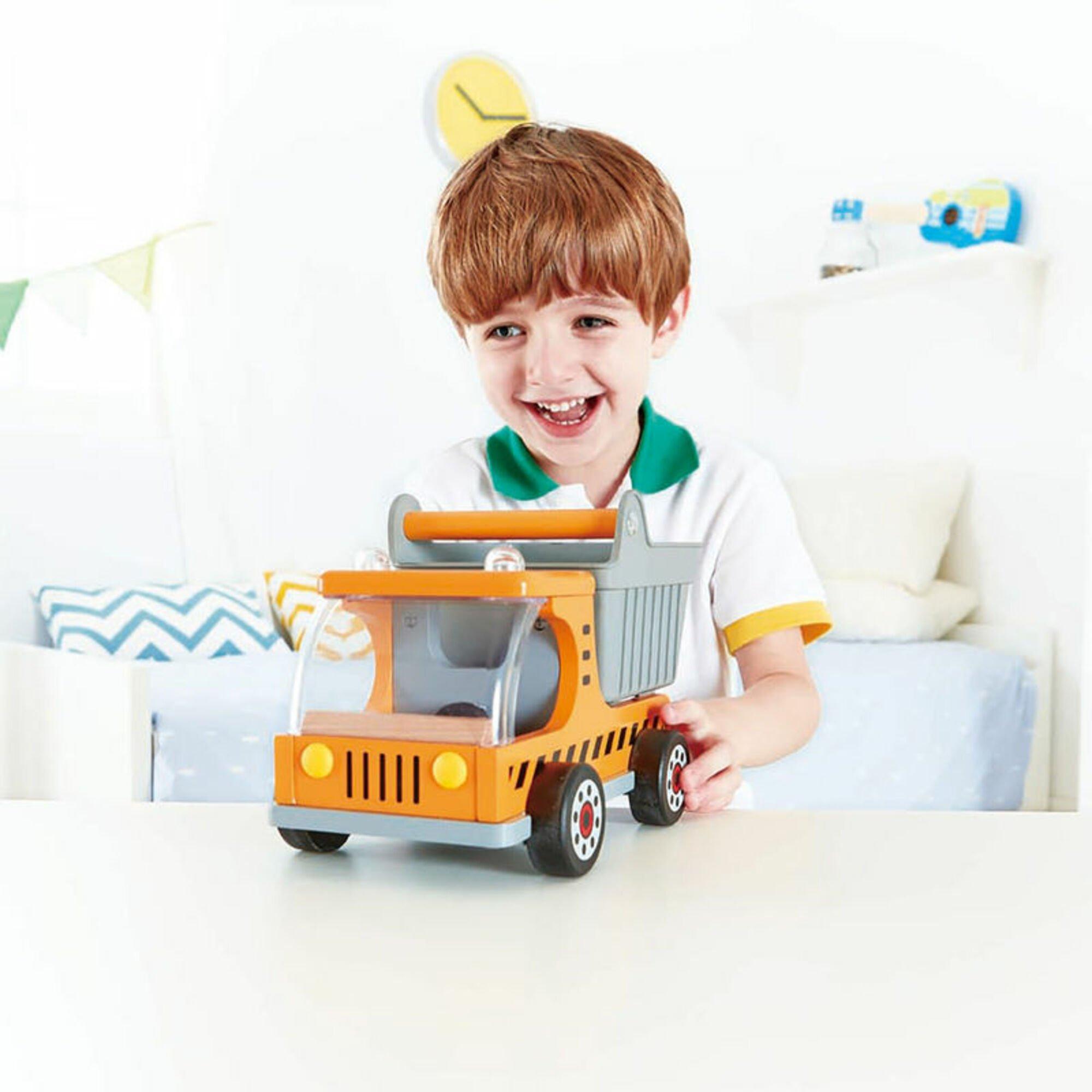 Wooden Construction: Dumper Truck - Yellow image number 2
