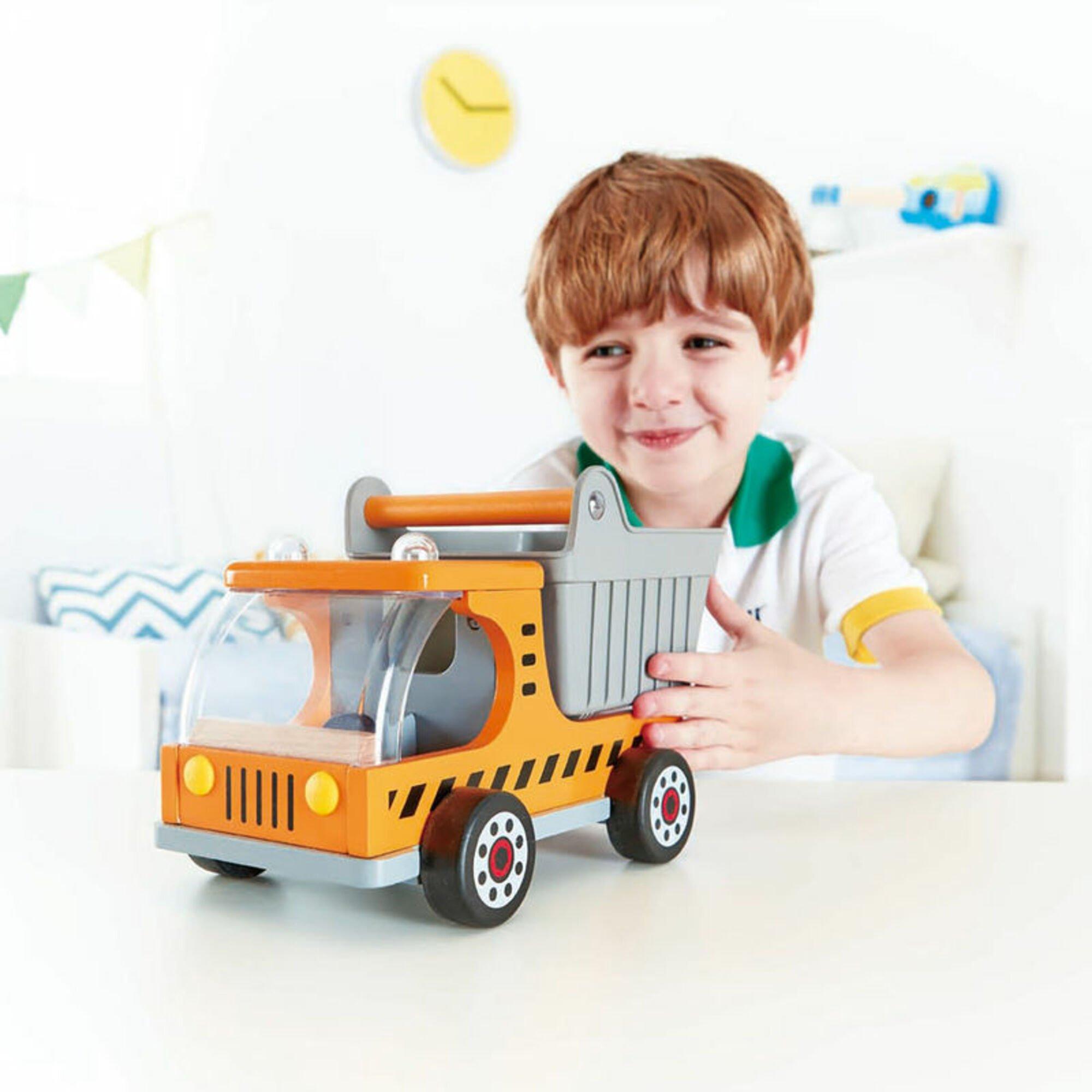 Wooden Construction: Dumper Truck - Yellow image number 3
