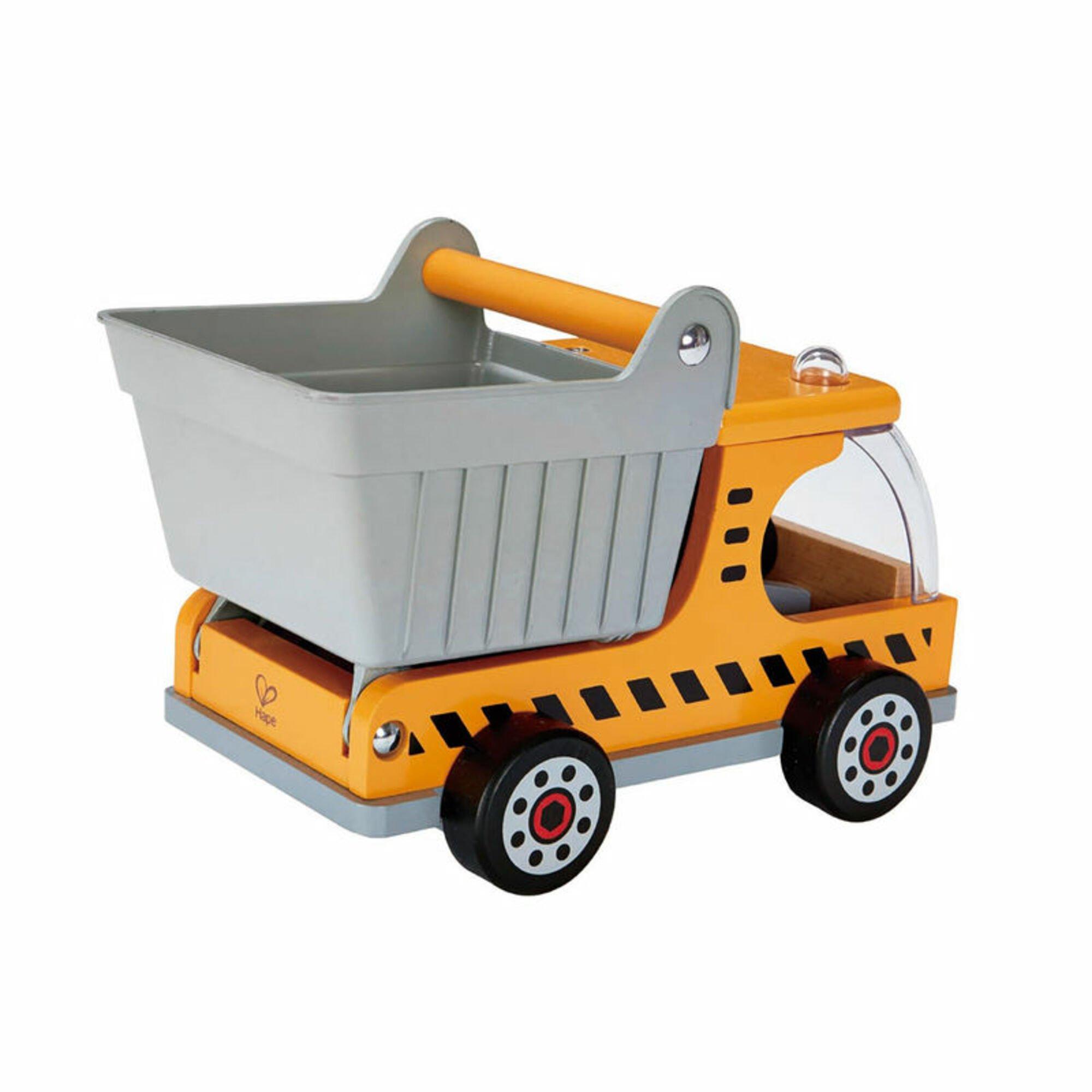 Wooden Construction: Dumper Truck - Yellow image number 1