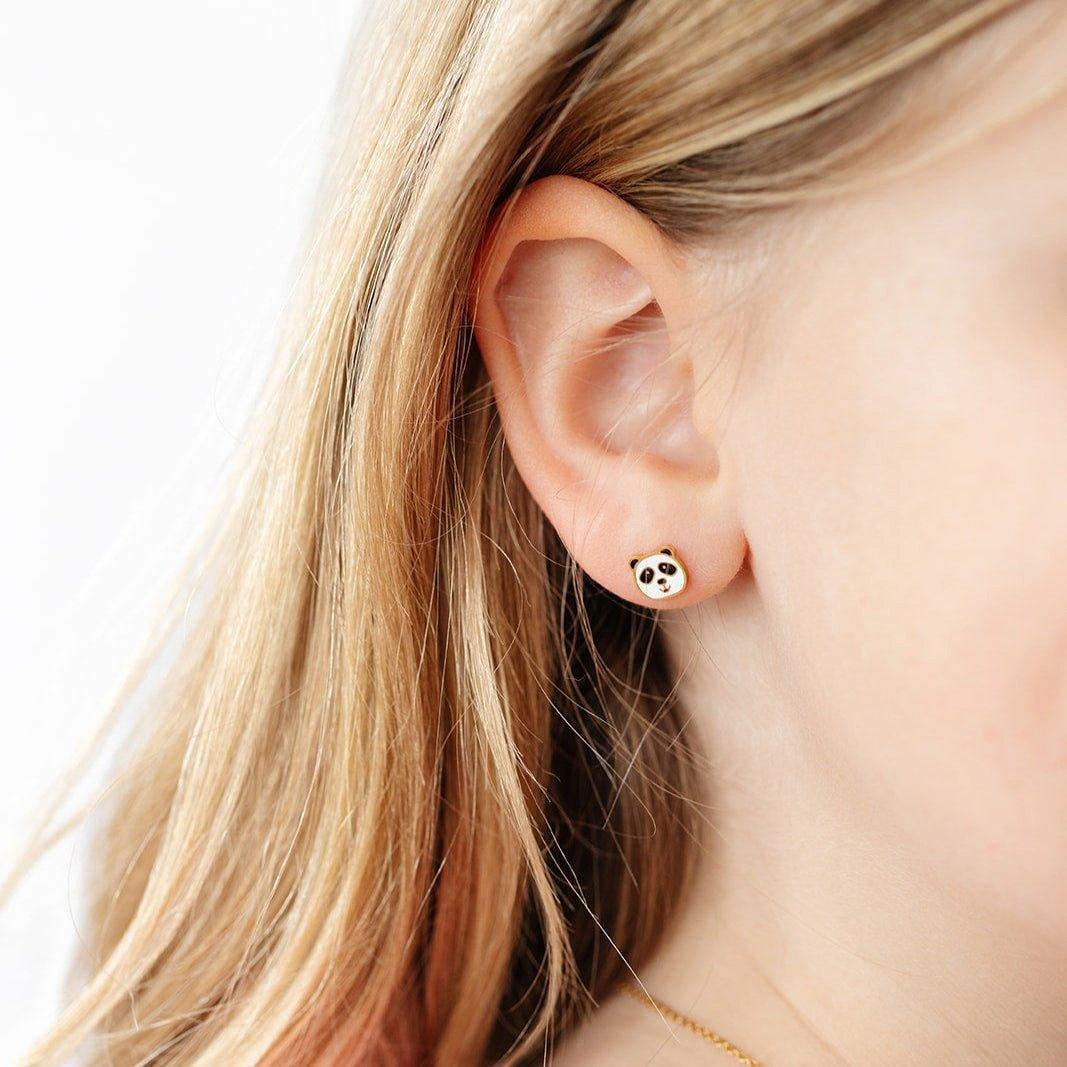 Panda Stud Earrings image number 1