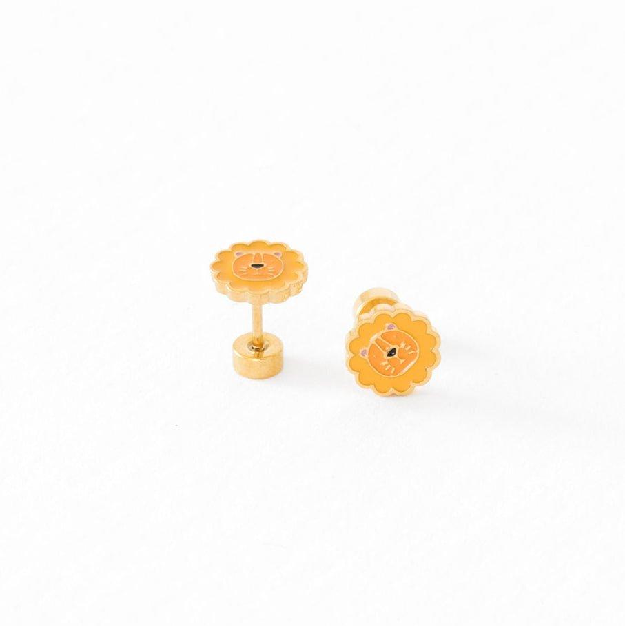 Lion Stud Earrings