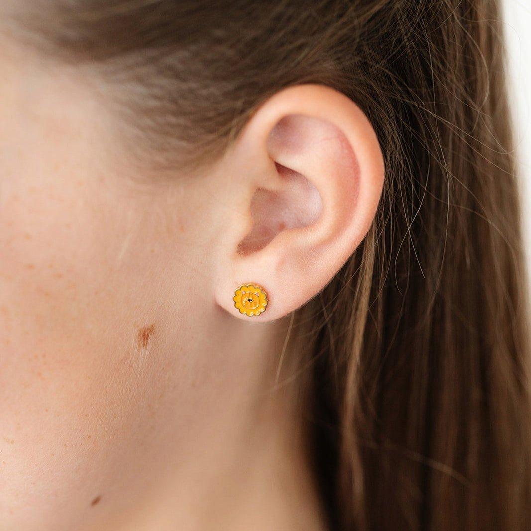 Lion Stud Earrings image number 1