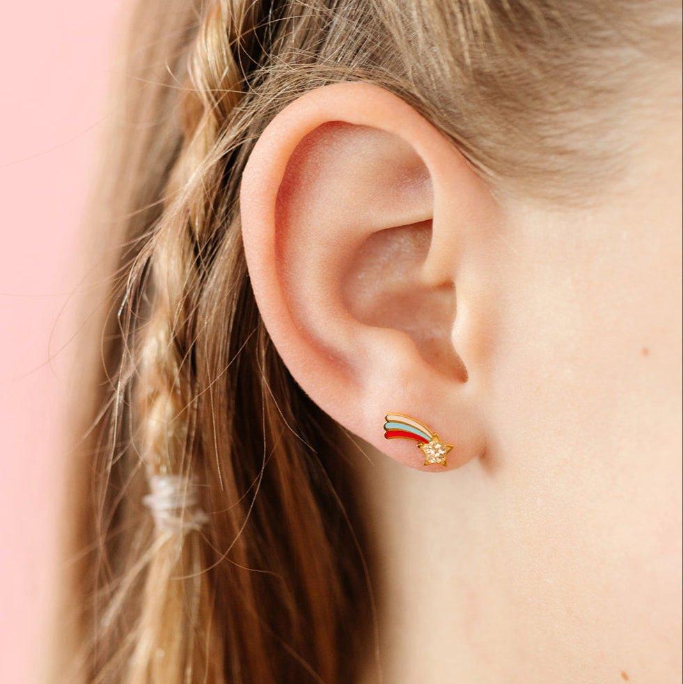 Shooting Star Stud Earrings image number 2