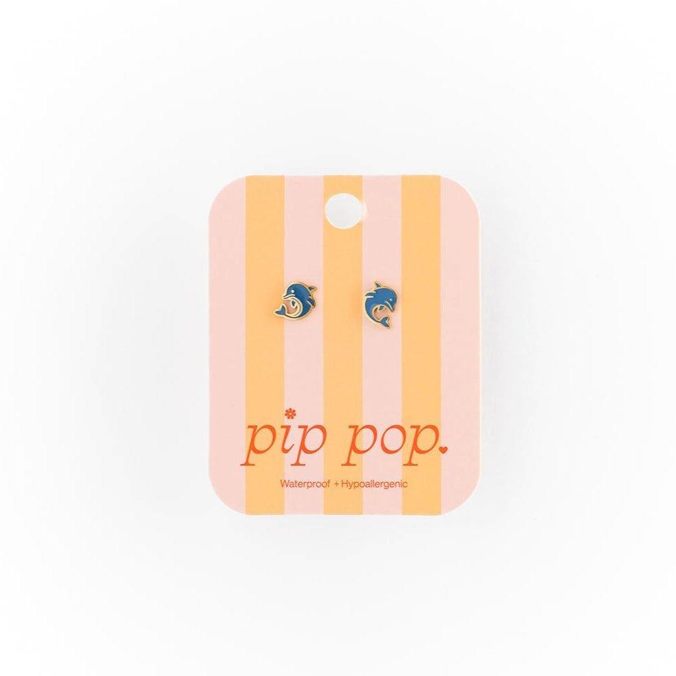 Dolphin Stud Earrings image number 2