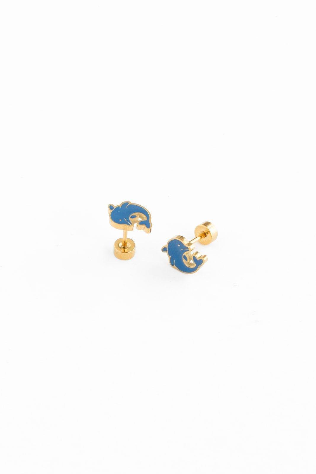 Dolphin Stud Earrings image number 3