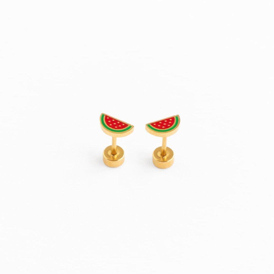 Watermelon Stud Earrings