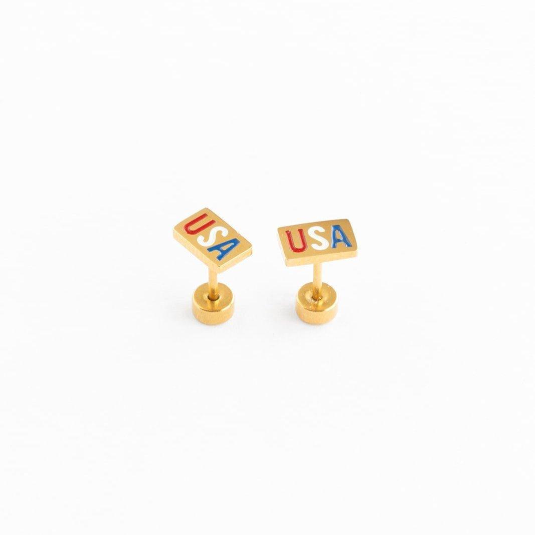 USA Stud Earrings