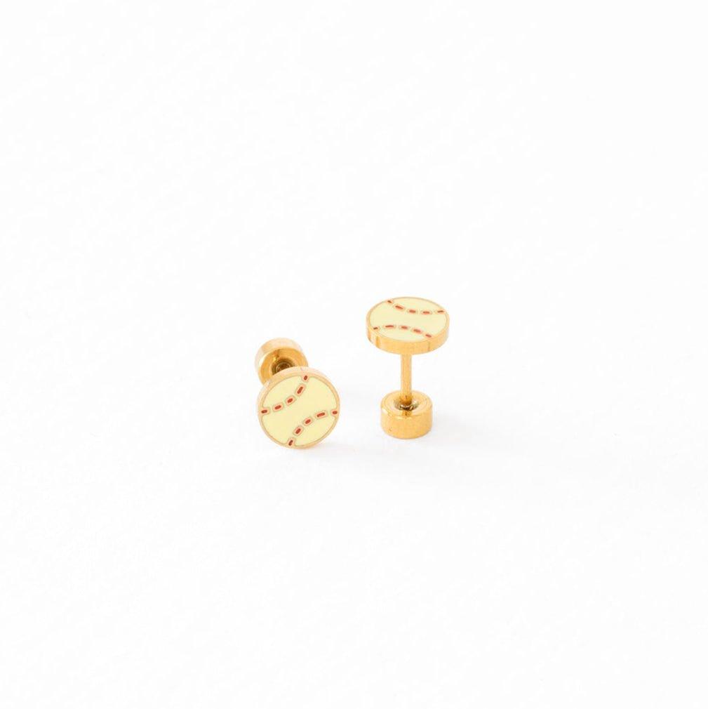 Baseball Stud Earrings